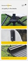 Ensemble de meubles de camping pliables portables d'extérieur : 6 chaises lune avec table pliante pour pique-nique, plage, voyage, randonnée