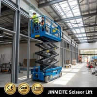 Plateforme élévatrice mobile autopropulsée à ciseaux pour allées étroites JINMEITE, plateforme de travail élévatrice mobile (MEWP) pour entrepôt
