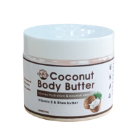 Soins de la peau en marque privée pour les fabricants, pour les peaux sèches, hydratant, blanchissant, beurre corporel biologique à la noix de coco