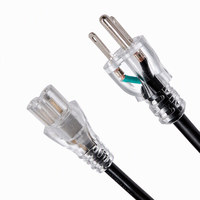 Steckdose 3-Pol-Stecker 125V AC Stromkabel Haushaltsgerät NEMA 5-15p USA UL-Zertifiziert