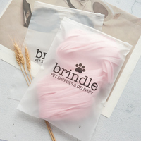 Sac d'emballage personnalisé en PVC givré avec fermeture éclair, en plastique EVA transparent, pour chaussettes