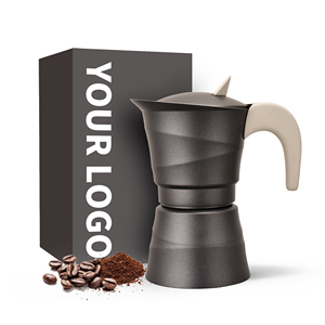 <span class=keywords><strong>Cafetera</strong></span> Moka <span class=keywords><strong>Italiana</strong></span> Clásica de Aluminio con Asa, <span class=keywords><strong>Cafetera</strong></span> Espresso Portátil para Estufa de Inducción, Capacidad para 3/<span class=keywords><strong>6</strong></span>/9 <span class=keywords><strong>Tazas</strong></span> - Product Image 2
