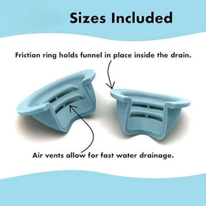 Filtre d'évacuation de baignoire en silicone pour la prévention des blocages de cheveux, filtre de drain de sol pour salle de bain, outil anti-cheveux et anti-obstruction - Product Image 2