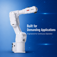 Bras robotisé ABB IRB 1200 à 6 axes, charge utile de 7 kg, portée de 0,7 m, pour la commande de machines de haute précision, le préhensionnement et le placement.