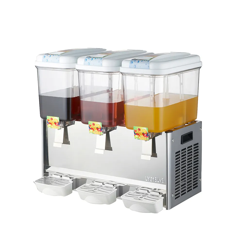 Gaya Baru 350W Digunakan Mesin Juice Dispenser 7-12 Celcius 54L Juice Dispenser China