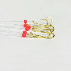 Hameçons triples à ardillons BST - Monture en <span class=keywords><strong>acier</strong></span> au carbone et nylon pour la pêche en eau salée et douce, affûtés chimiquement, taux <span class=keywords><strong>de</strong></span> pêche élevé - Product Image 5