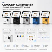 Новый 15-дюймовый TFT LCD монитор с емкостным сенсорным экраном, настраиваемым логотипом, разрешением 1024x768, яркостью 250 нит, временем отклика 5 мс, для POS-систем