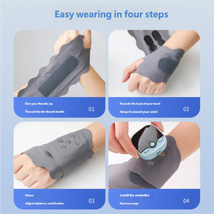 อุปกรณ์พยุงข้อมือแบบปรับได้พร้อมระบบประคบร้อนไฟฟ้า EMS สำหรับบรรเทาอาการเอ็นอักเสบ นวดและให้ความร้อนบริเวณข้อมือและข้อต่อ - Product Image 4