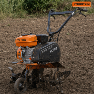 Mini Motozappa a Benzina YKX con Trasmissione a Cinghia, Leggera e Potente, per Coltivazione e Preparazione del Terreno da Parte di Agricoltori Femminili - Product Image 3