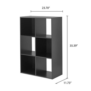 DB 6-Cube Storage Organizer 3-<b>Tier</b> Bookshelf Living Room Bedroom Furniture Display <b>Shelf</b> for Home Office - Product Image 6