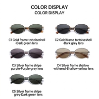 Gafas de Sol de Titanio Puro, Estilo Clásico, Protección UV Antideslumbrante
