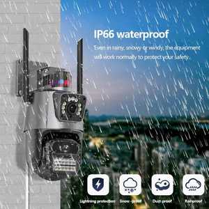 4MP Dış Mekan Çift Lensli CCTV Kamera WiFi Kamera İnsan Hareket Takibi PTZ 4mp Çift Lens Bağlantılı Ağ Kamerası - Product Image 2