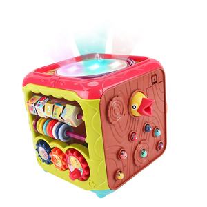 Jouets éducatifs pour enfants d'âge préscolaire 2023 <span class=keywords><strong>Jeu</strong></span> <span class=keywords><strong>de</strong></span> carton 6 en 1 Jouets électriques Bacs à mouvement Ensemble <span class=keywords><strong>de</strong></span> cube d'activités pour bébé - Product Image 1