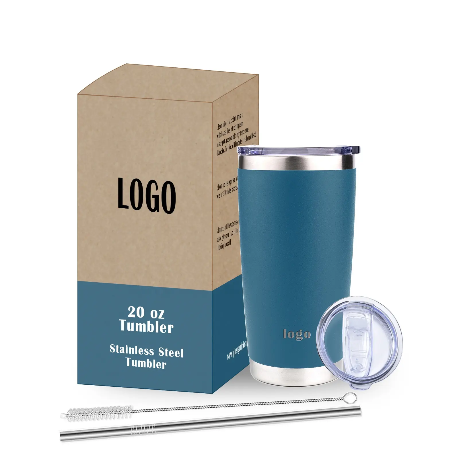 Regalo 20 oz Vaso de acero inoxidable Taza Vaso de doble pared con aislamiento al vacío en stock