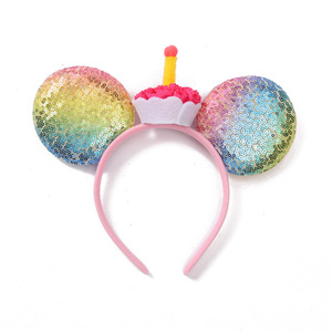 A405 Sombrero de cumpleaños de <span class=keywords><strong>Mickey</strong></span> Sheng Decoración de pasteles Diseño de escena Niña Niños <span class=keywords><strong>Primer</strong></span> año Princesa Internet Fiesta roja Sombreros - Product Image 1