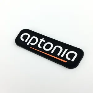 Custom Made Logo Patch 3d Soft Plastic Pvc Embossed Silicone Rubber Patch FOR SALE