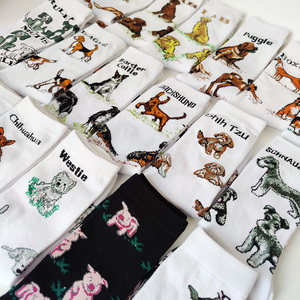 2023 nouveau Harajuku femmes hommes dessin animé Animal de compagnie chien Husky <span class=keywords><strong>Corgi</strong></span> caniche Labrador mode longues <span class=keywords><strong>chaussettes</strong></span> pour hommes blanc drôle <span class=keywords><strong>chaussettes</strong></span> - Product Image 3