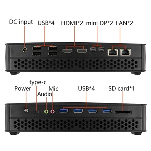 Mới Chơi Game Mini PC Intel I7 8809G AMD Radeon RX Vega M GH 4GB DDR3 <span class=keywords><strong>RAM</strong></span> 2 LAN Cổng 2X M.2 NVMe SSD Windows 10 3-Năm Bảo Hành - Product Image 4