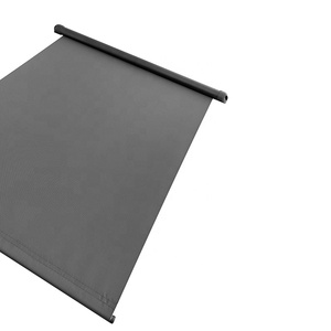 Auvent rétractable pour fenêtre de camping-car, noir, pour fourgonnette, voiture, camping-car motorisé, pare-soleil automatique, 50 cm, polyester tissé fin, PVC - Product Image 5