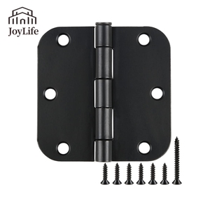 Matte đen 3.5 inch bán kính nội thất phẳng sắt Bifold cửa bản lề tiêu chuẩn dân cư thép cho phòng ngủ - Product Image 1