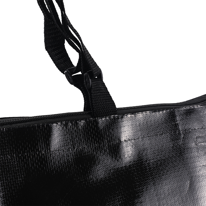 Eco friendly waterproof pp woven shopping bag recyclable laminated pp woven tote bag with zipper