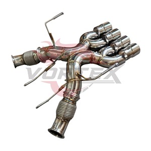Échappement en acier inoxydable Vortex Performance compatible avec McLaren 765LT, amélioration du silencieux à haut débit avec X-Pipe - Product Image 5