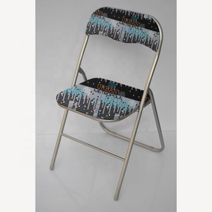 Chaise de bureau de luxe pliable en métal avec base en rotin pour salle <span class=keywords><strong>à</strong></span> manger et yoga - Product Image 3