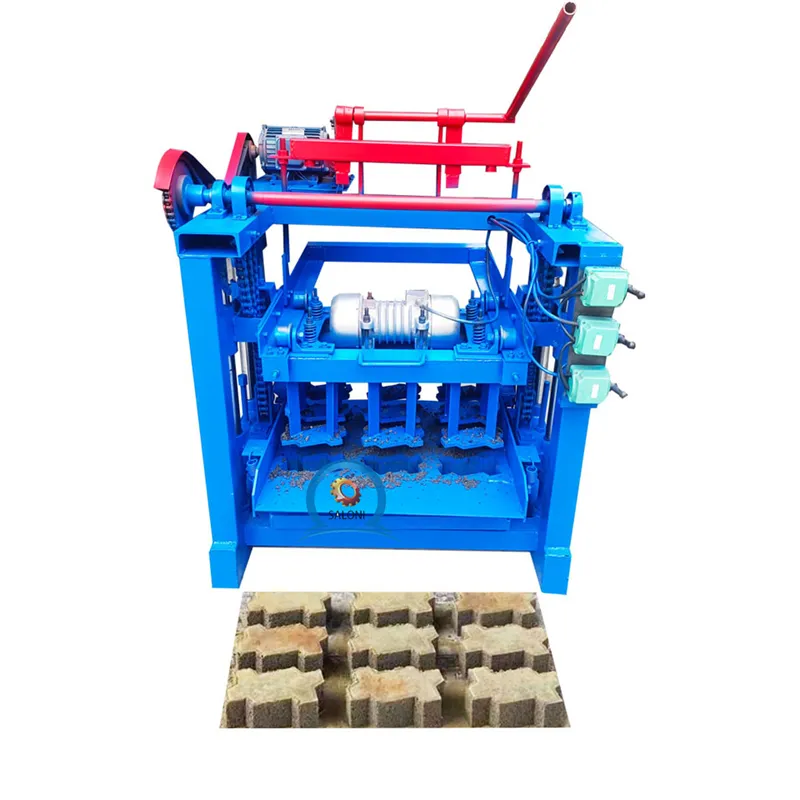 brick machine price 4-35 diesel engine mobile egg laying concrete hollow brick block making machine low price