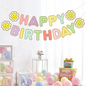 Banner di buon compleanno all'ingrosso della fabbrica piccola margherita Banner per bambini adulti Baby Shower festa di compleanno decorazioni regalo - Product Image 4
