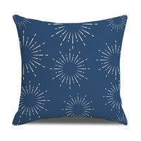 Housse de coussin YINUAN bleu marine, style bohème, mandala, lignes géométriques florales, lavable, décorative, housse de coussin