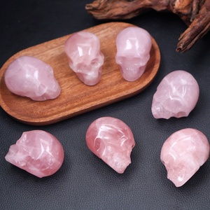 Giá rẻ giá <span class=keywords><strong>2</strong></span> inch pha lê <span class=keywords><strong>Skull</strong></span> Tay Chạm Khắc chữa bệnh tự nhiên đá Rose Quartz <span class=keywords><strong>Skull</strong></span> cho món quà - Product Image 5
