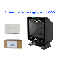 JINGXIN Mégapixels à détection automatique Grande fenêtre Plate-forme de balayage mains libres Scanner de codes à barres de bureau pour POS Retail