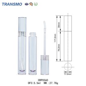 Tubo de Corrector Líquido Transparente de 5ml, Tubos de Brillo Labial con Impresión Serigrafiada, Tubo de Brillo Labial Transparente - Product Image 2