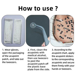 20 قطعة من ملصقات نقاط الوخز بالإبر المغناطيسية للأذن، بذور أذن بلاستيكية شفافة للتدليك والجمال والعناية بالصحة - Product Image 6