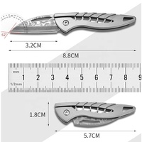 Mini couteau de poche pliant en acier damas à haute netteté pour les aventures en plein air à usage quotidien-OEM personnalisé pris en charge