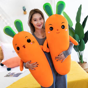 Groot Formaat Schattige Oranje Kleur Wortel Knuffel Grote Wortel Creatieve Simulatie Plant Pluche Speelgoed Fruit Pluche Sussen Speelgoedpil - Product Image 3