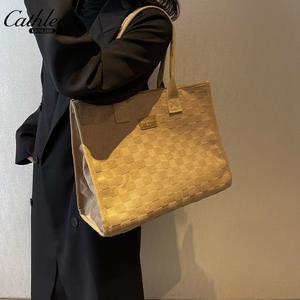 Bolsa de Lona de Gran Capacidad para Mujer, Nueva Moda, Bolso de Mano para Salir, Bolso de Hombro para Mamá, Bolso de Compras - Product Image 2