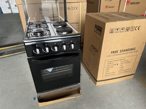 Cuisinière à gaz autoportante avec four Premium 4 brûleurs 2 cuisinières électriques et 2 cuisinières à gaz avec gril Appareils de cuisine pour la cuisson - Product Image 6