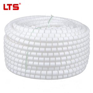 Bande de protection spirale noire flexible LTS de 42 mm de diamètre pour l'organisation et l'isolation des câbles, gaine de câble en <span class=keywords><strong>PE</strong></span> pour réparations de câbles - Product Image 1