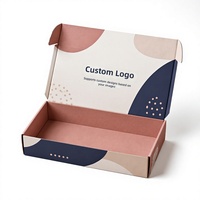 Boîte d'emballage personnalisée en carton ondulé avec logo imprimé pour vêtements, chaussures et accessoires de mode