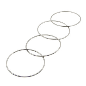 Cận cảnh cổ điển ma thuật <span class=keywords><strong>4</strong></span> liên kết Nhẫn kim loại kết nối vòng lừa giai đoạn ma thuật Prop kết nối nhẫn ma thuật đạo cụ đồ chơi cho Nhà ảo thuật - Product Image 4