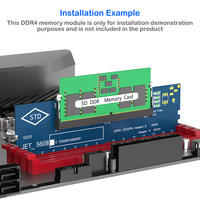 Adaptador de Memoria Profesional DDR4 para Portátil a Escritorio, Tarjeta Adaptadora de 260 Pines SO-DIMM a PC de 288 Pines DIMM, Conector de Memoria RAM