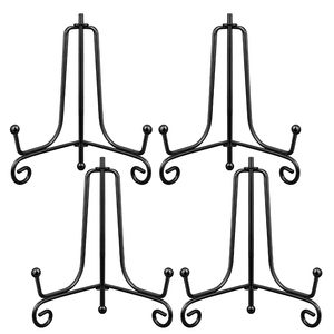 Soporte de hierro sólido de 4 pulgadas, soporte de metal para platos, soporte para té, soporte de exhibición plegable de un solo nivel multiusos - Product Image 1