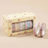 Ruban PET transparent brillant personnalisé avec impression numérique, motif vintage d'apothicaire médiéval et spécimen historique