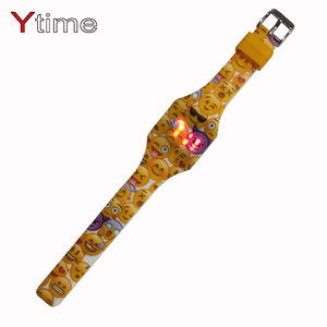 어린이용 부드럽고 멋진 실리콘 키즈 시계 디지털 젤리 무지개 시계 - Product Image 4