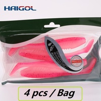 Hunthouse — leurre souple de type poisson nageur, appât artificiel idéal pour la pêche au bar, au sandre ou au doré, Swimbait, 5.1 pouces et 4.1 pouces, haute qualité