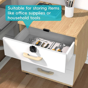 Serrures de porte modernes antivol en alliage de zinc à entrée sans clé, serrures durables pour tiroirs et armoires pour la maison et le bureau - Product Image 2