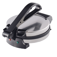 8 pulgadas 1200W control automático de temperatura panqueque esponjoso panqueque eléctrico crepe Roti Maker