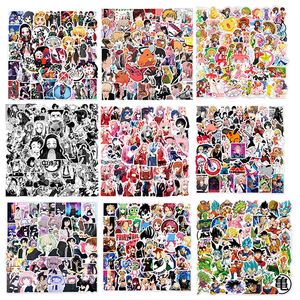 100 + Promotion 50 pièces en gros japon dessin animé Anime autocollant pour la maison planche à roulettes bagages ordinateur portable décoratif vinyle impression personnalisée - Product Image 3
