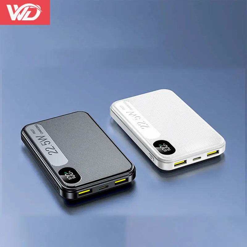 Schnelles Aufladen PD20 W QC3.0 22.5 W Power Bank 10000 mah Mini-Powerbanks Batterie Handy mit Typ-C-Ladekabel